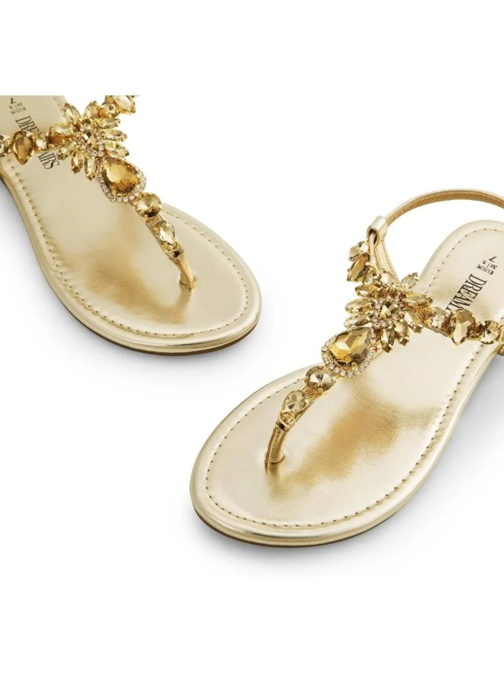 Stylish Women's Rhinestone Flat Sandals | Comfortable Summer Footwear